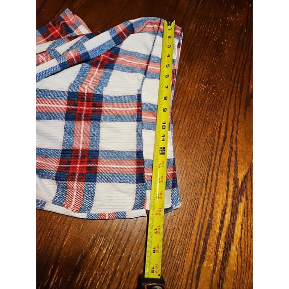 Laura Ashley‎ Womens M Long Sleevetop XL Pants Set 2 Piece Multicolor Plaid(A643 - Picture 7 of 8